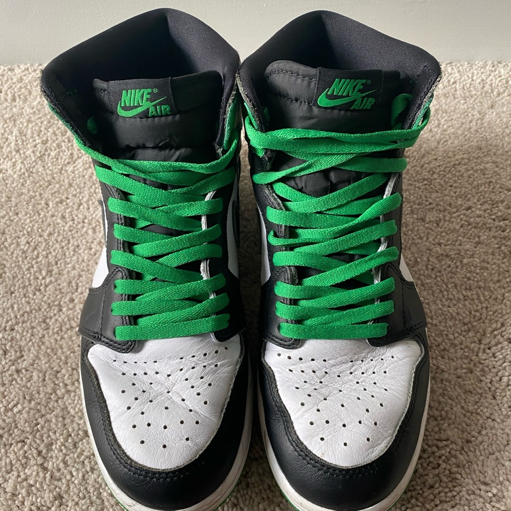 Nike Air High-Top Sneakers - Black and Green